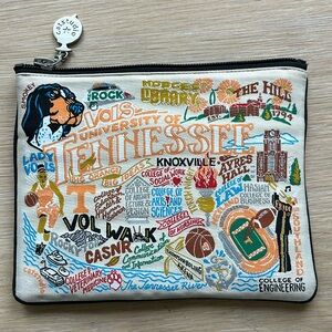New Catstudio University Tennessee Vols Cosmetic Zipper Makeup Pouch Bag Purse